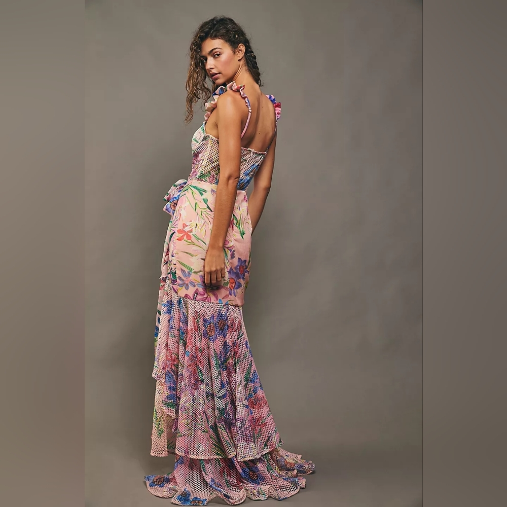 PatBO Iris Lace Bustier Maxi Dress - Picture 4 of 4